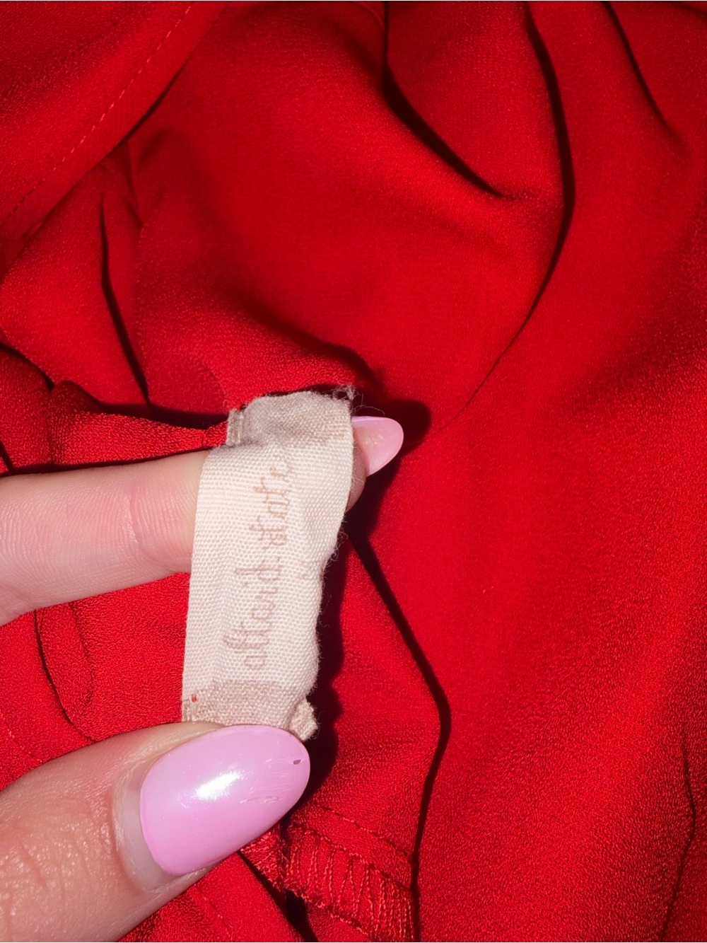 Altar'd State Red Ruffle V-Neck Mini Dress - Picture 4 of 4